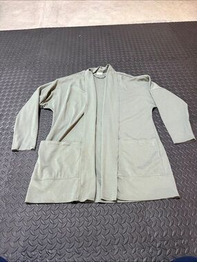 Pact Women’s Open Cardigan with Pockets Sage Green XL/XXL